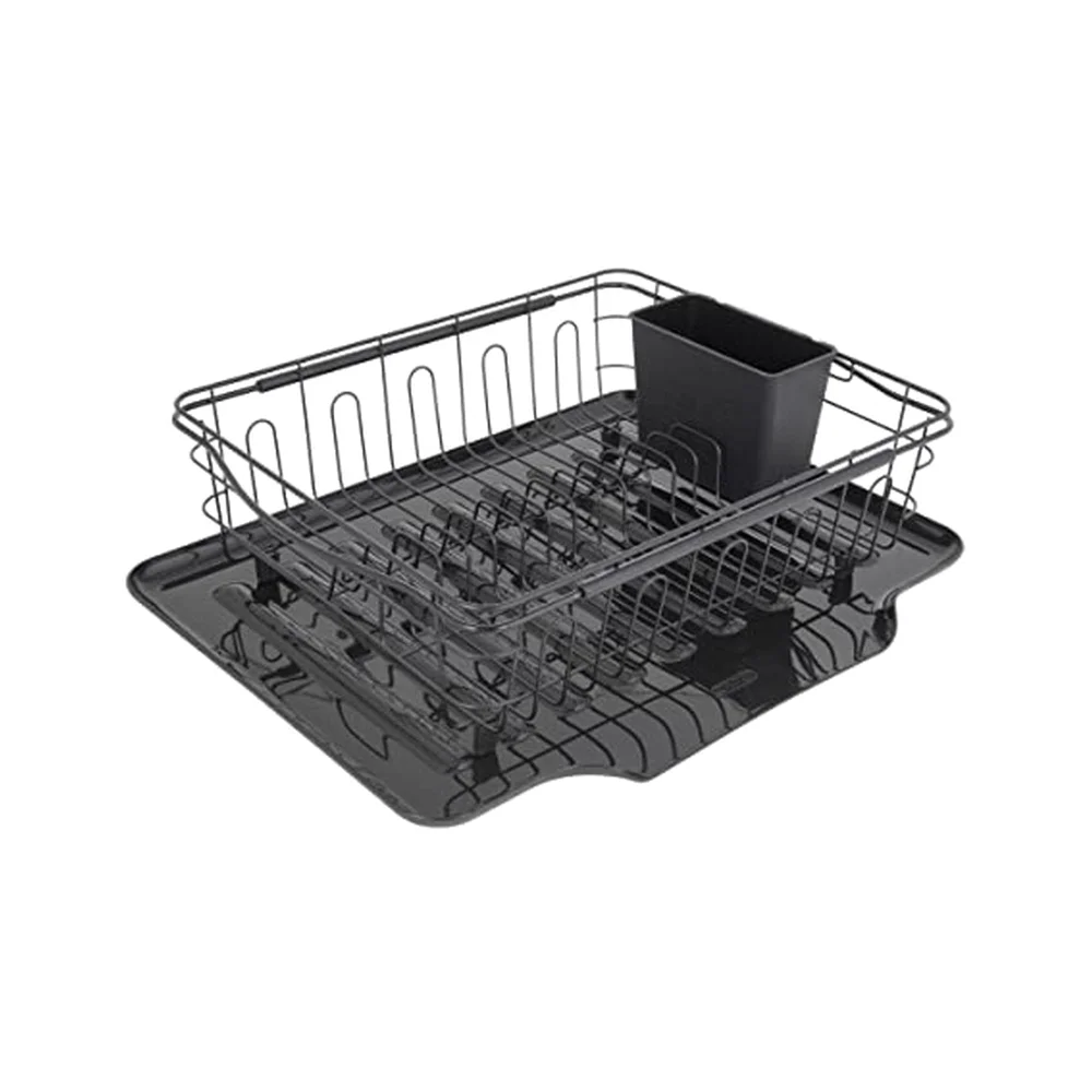 Copco 3-in-1 Dish Drying Rack, Black
