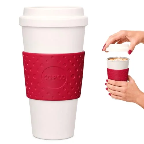 Copco Acadia Travel Mug, 16 oz, Cherry Red