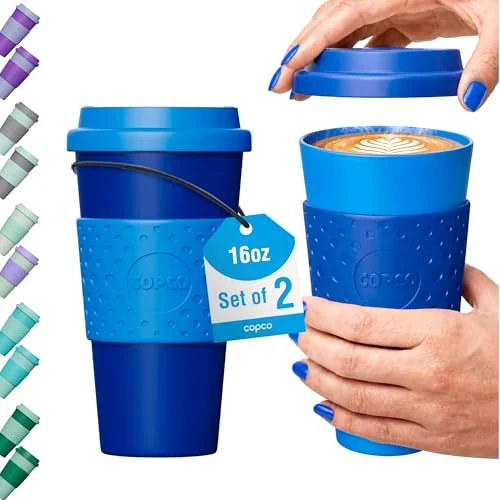 Copco Acadia Travel Mug, 16 oz, set of 2, Navy