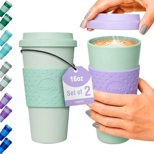 Copco Acadia Travel Mug, 16 oz, set of 2, Purple