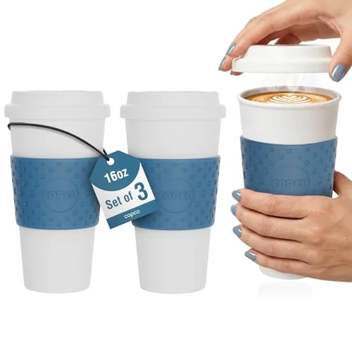 Copco Acadia Travel Mug, 16 oz, set of 3, Blue