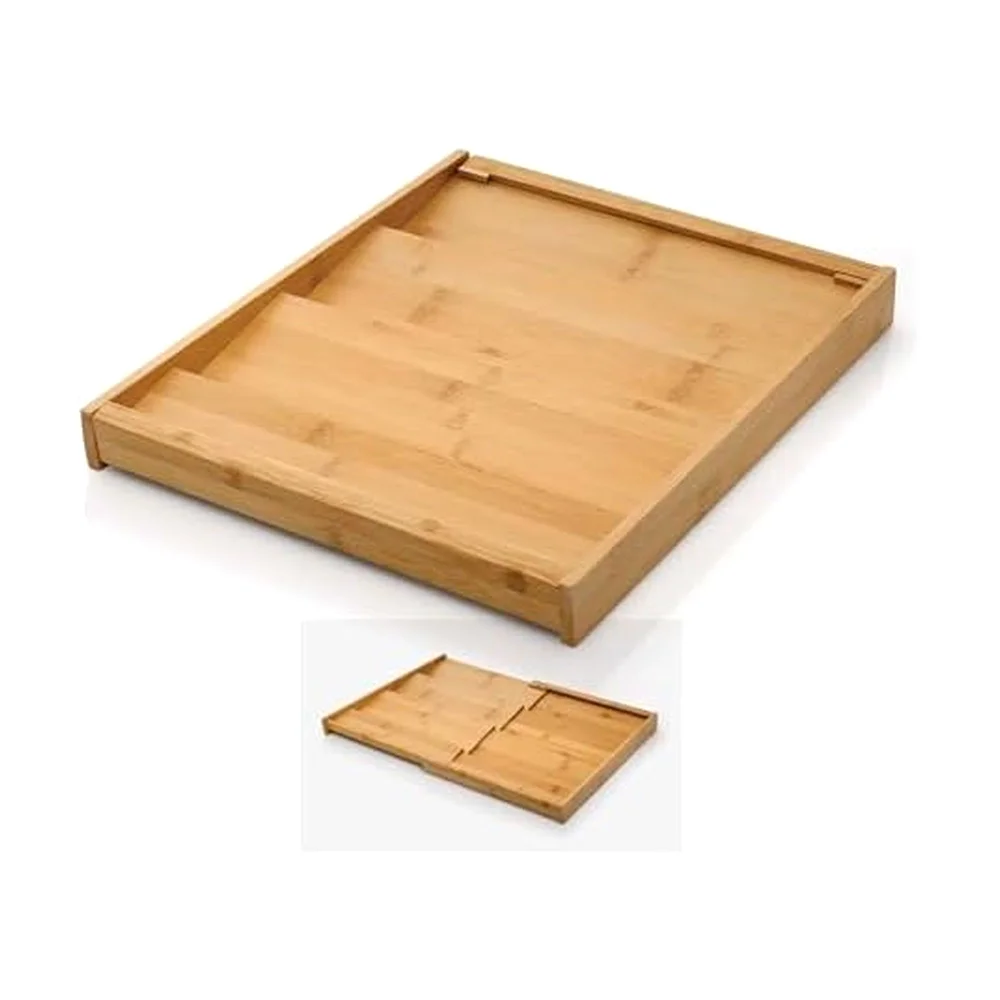 Copco Bamboo Expandable Spice Organizer Drawer and Counter, 4 tiers, Natural