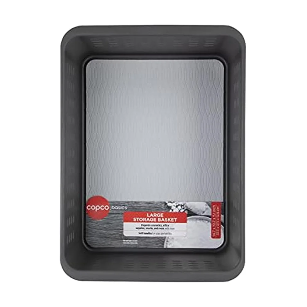 Copco Basics Large Storage Basket, Charcoal