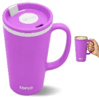 Cone Desk Mug, 16 oz, Purple