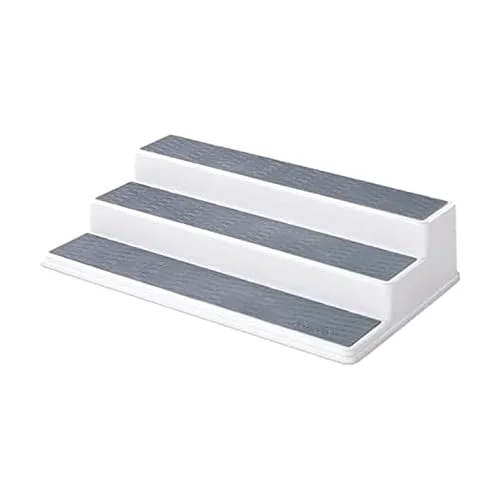 Copco Non-Skid 3-Tier Spice Pantry Organizer, 15 in, Gray