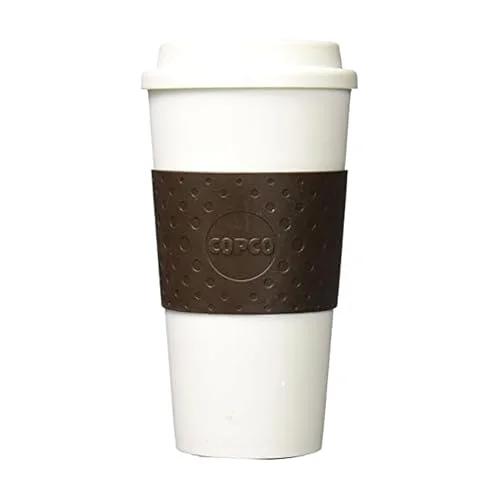Copco Plastic Acadia Travel Mug, 16 oz, Brown